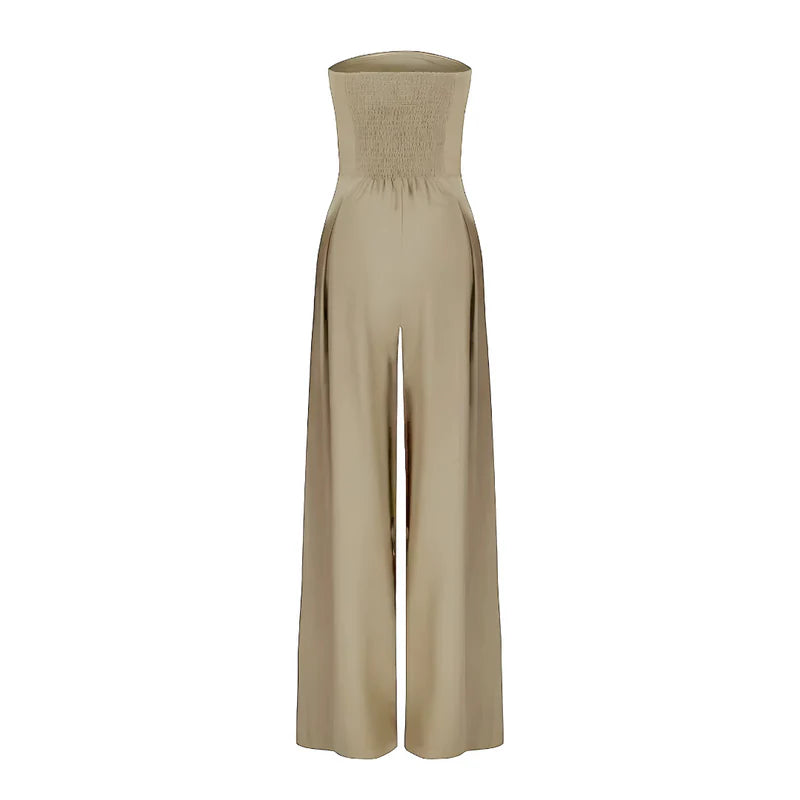 Chloe™ | Trägerloser Jumpsuit mit weitem Bein