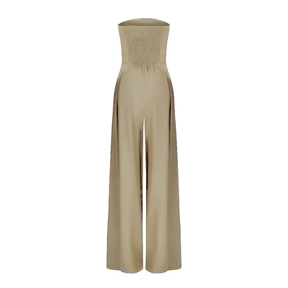 Chloe™ | Trägerloser Jumpsuit mit weitem Bein