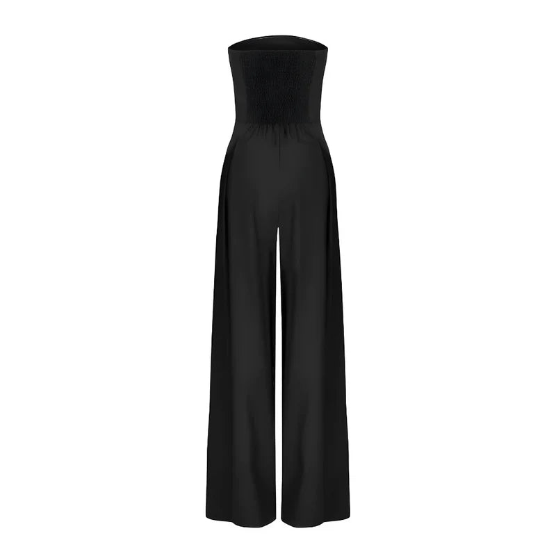 Chloe™ | Trägerloser Jumpsuit mit weitem Bein