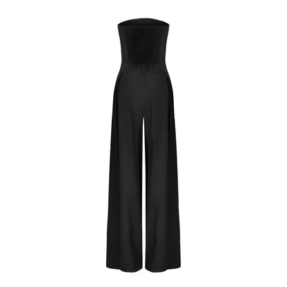Chloe™ | Trägerloser Jumpsuit mit weitem Bein