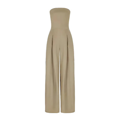 Chloe™ | Trägerloser Jumpsuit mit weitem Bein