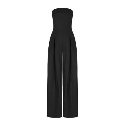 Chloe™ | Trägerloser Jumpsuit mit weitem Bein