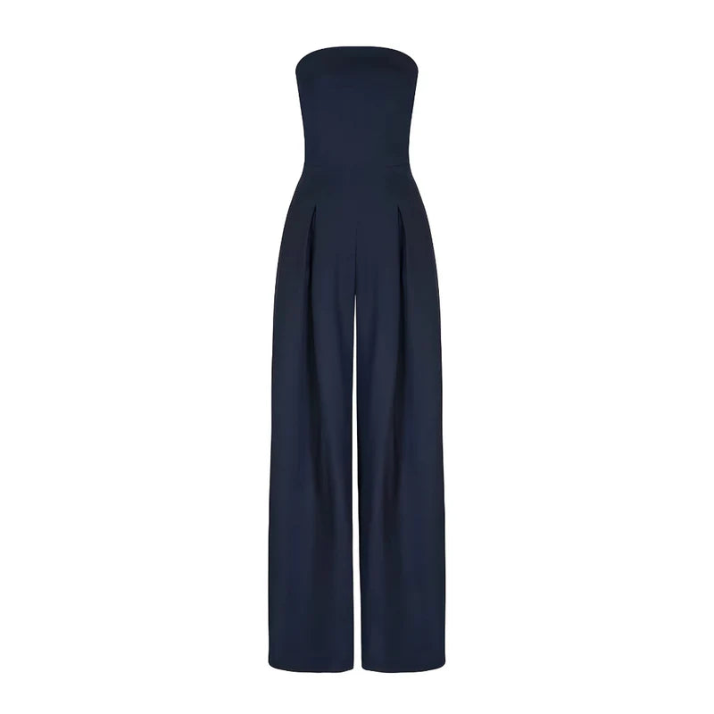 Chloe™ | Trägerloser Jumpsuit mit weitem Bein
