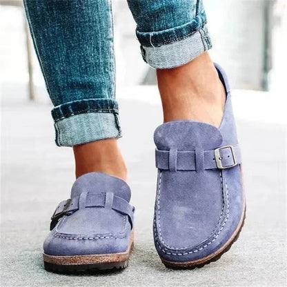 Ellenor™ | Wildleder-Mules mit Schnalle