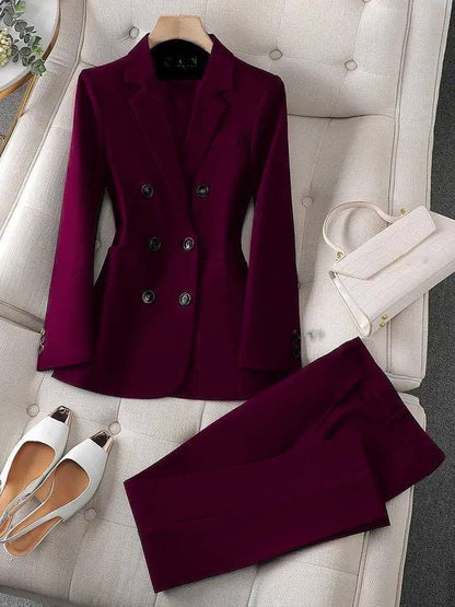 Selma™ | Nude Blazer & Hosen-Set