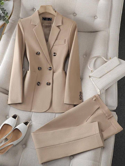 Selma™ | Nude Blazer & Hosen-Set