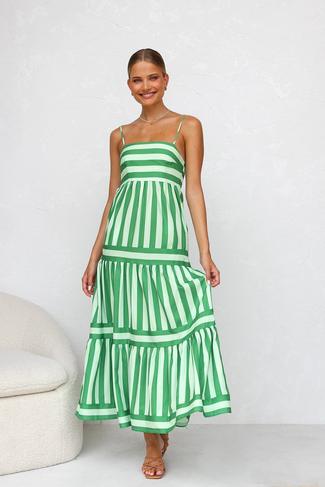 Calandra™ | Gestreiftes Sommer-Maxikleid