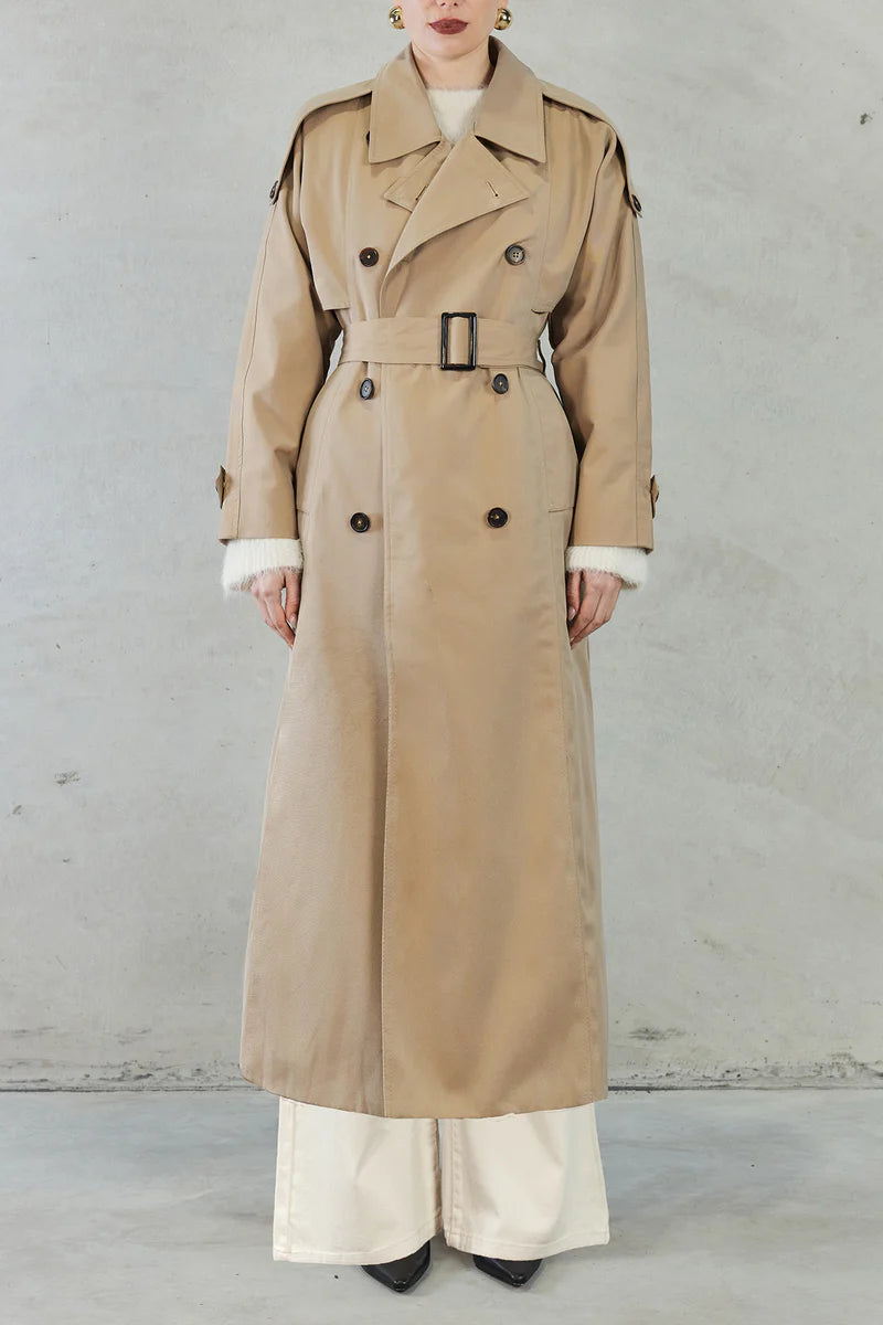 Mandy™ | Klassischer Trenchcoat mit Gürtel