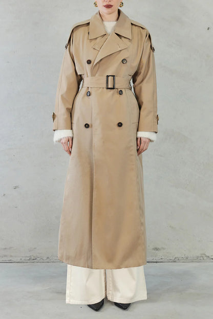 Mandy™ | Klassischer Trenchcoat mit Gürtel
