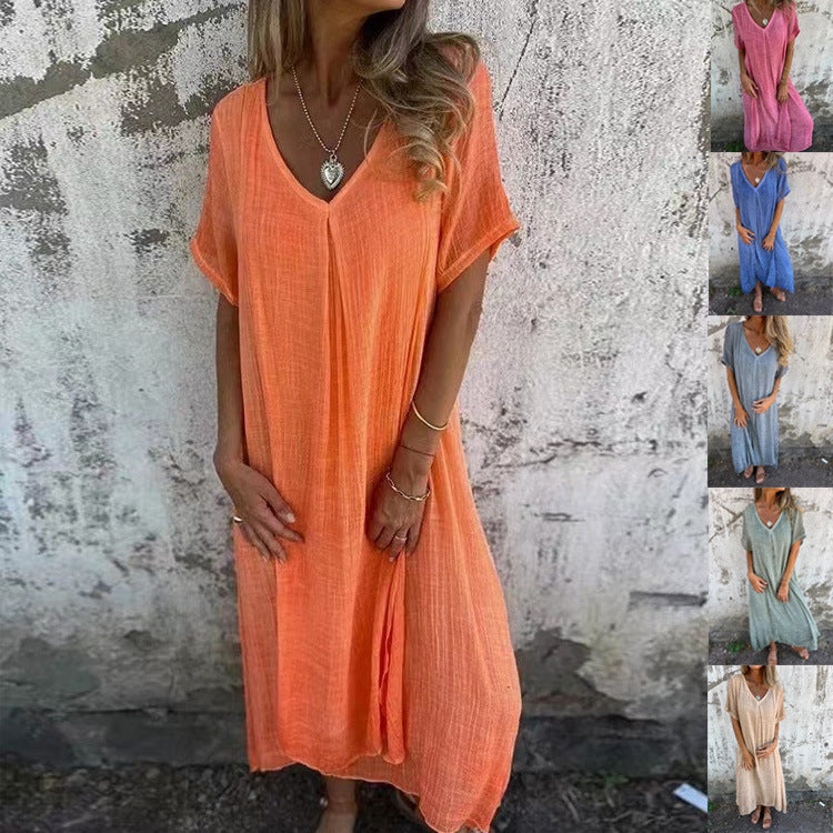 Emilia™ | Fließendes Midikleid mit lockerer Passform