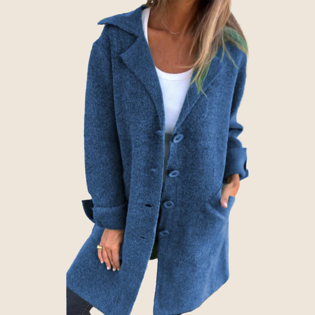 Elvy Paris™ | Klassischer Wollmix-Mantel