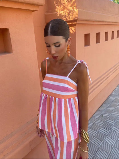 Tahlia™ | Riviera-Streifen Sommer-Set