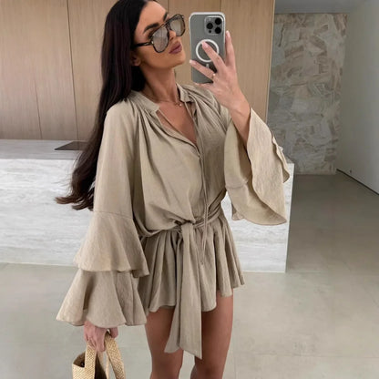 Dina™ | Luftiges Hemdkleid mit Gürtel