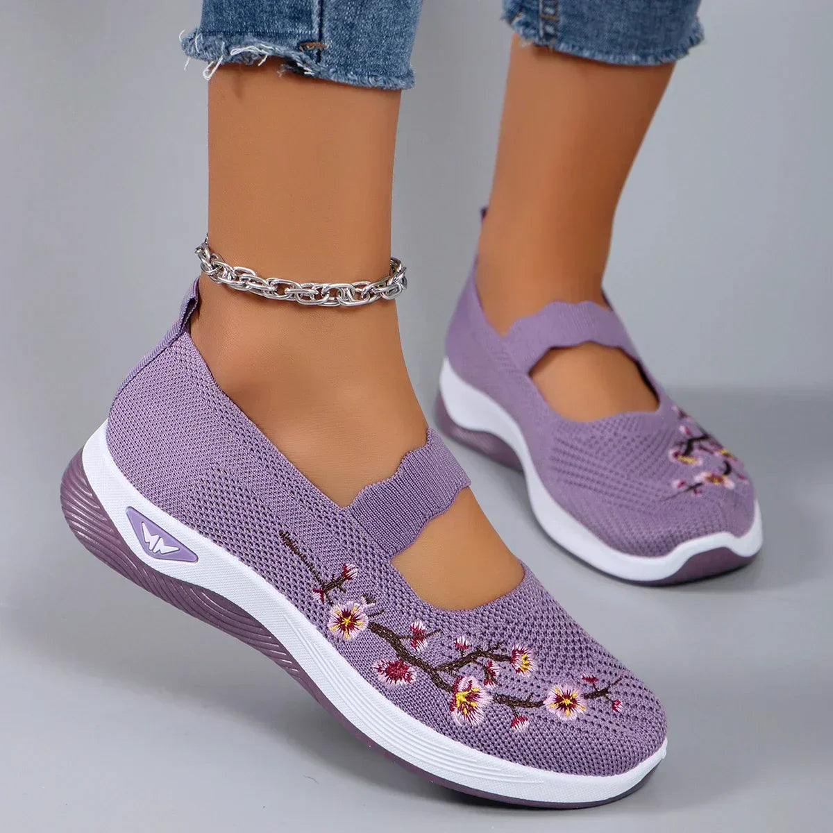 Poulin™ | Bestickten Strick-Sneaker für Damen