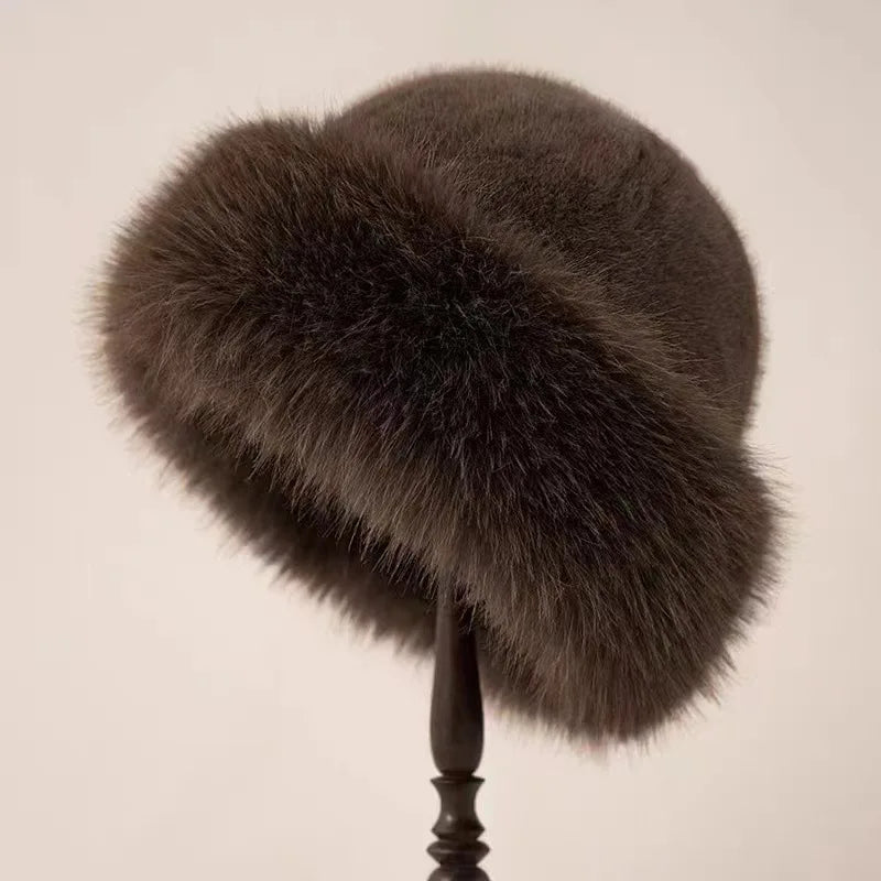 Sierra | Luxus Kunstfell Wintermütze
