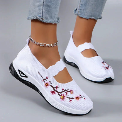 Poulin™ | Bestickten Strick-Sneaker für Damen