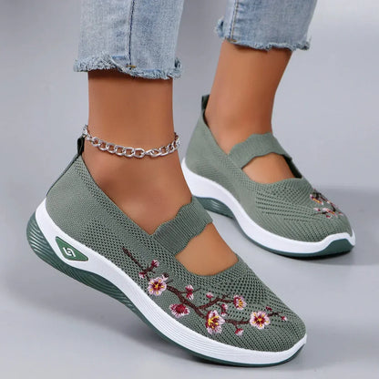 Poulin™ | Bestickten Strick-Sneaker für Damen