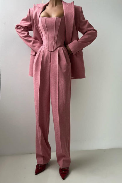 Dolce™ | Dreiteiliges Set mit doppelreihigem Blazer