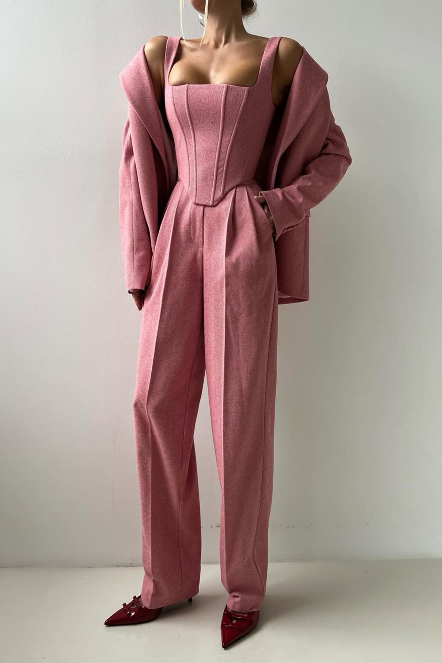 Dolce™ | Dreiteiliges Set mit doppelreihigem Blazer