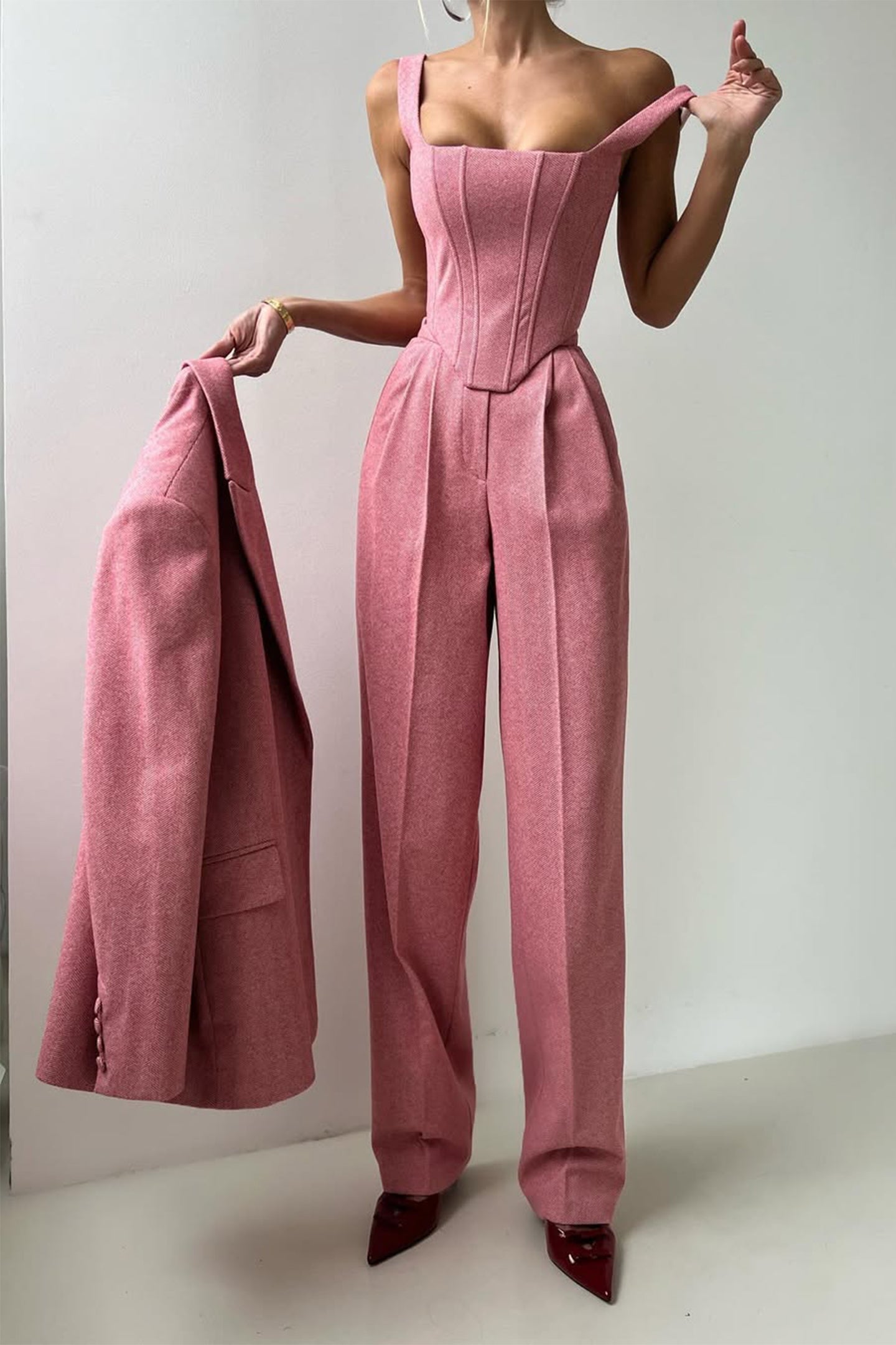 Dolce™ | Dreiteiliges Set mit doppelreihigem Blazer