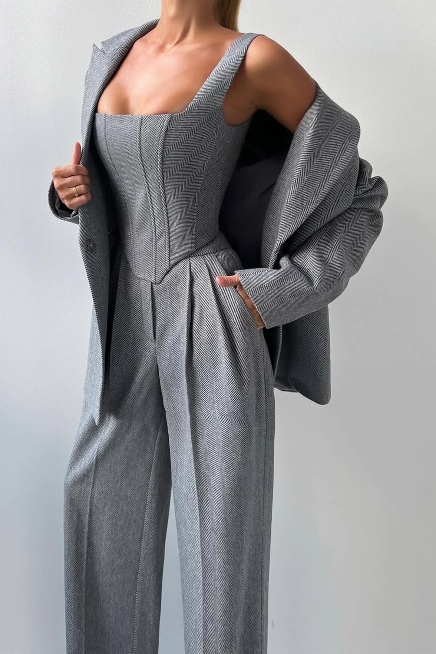 Dolce™ | Dreiteiliges Set mit doppelreihigem Blazer
