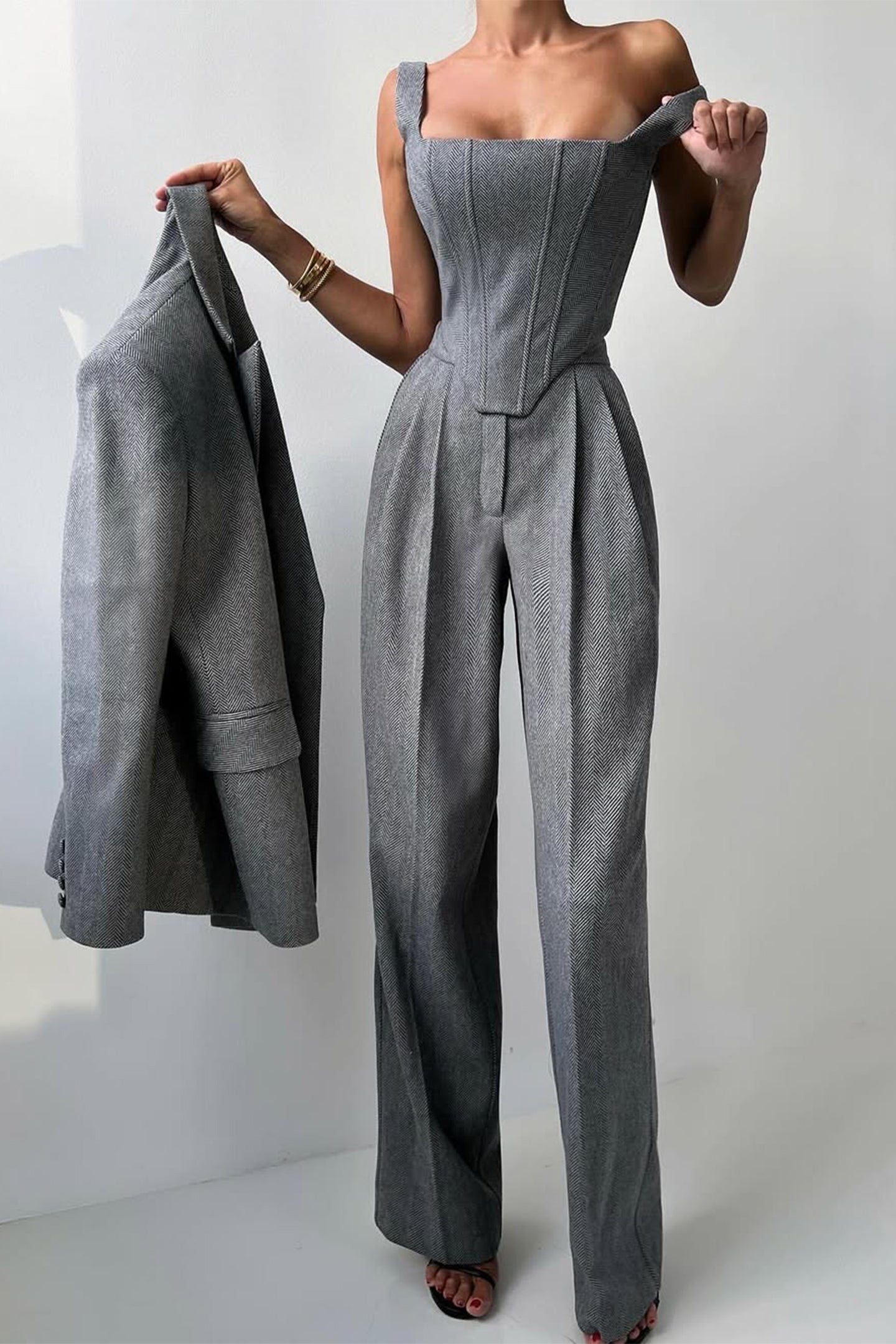 Dolce™ | Dreiteiliges Set mit doppelreihigem Blazer