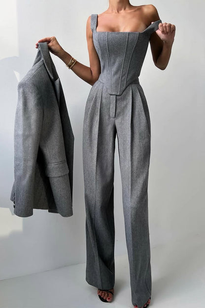 Dolce™ | Dreiteiliges Set mit doppelreihigem Blazer