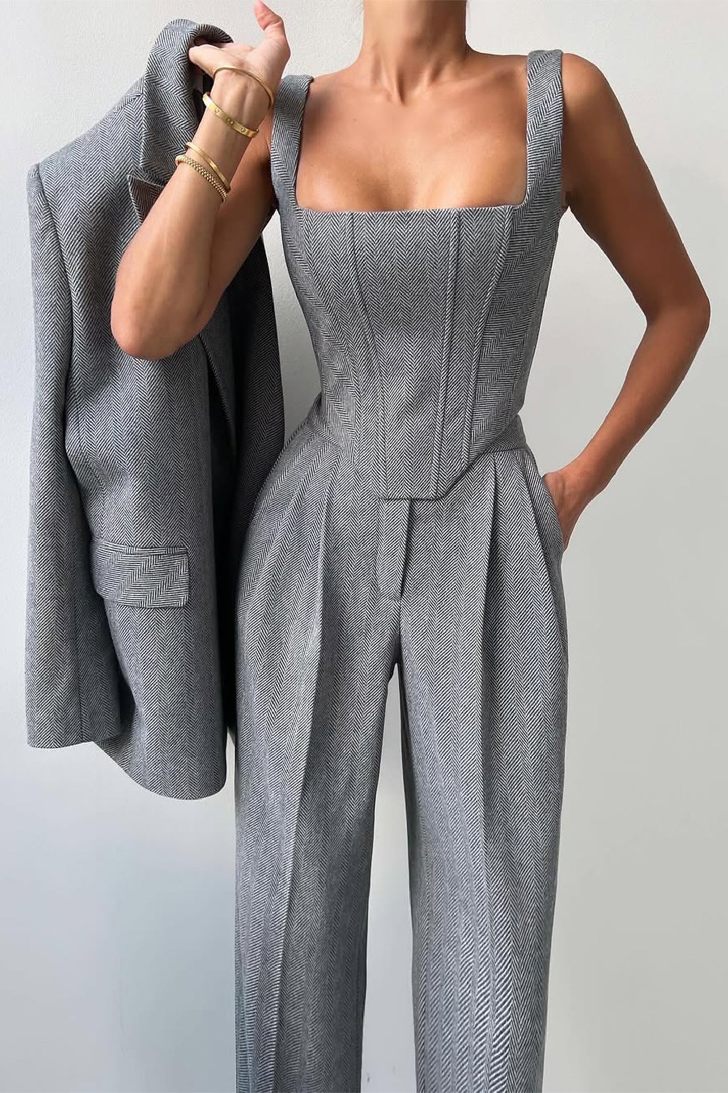 Dolce™ | Dreiteiliges Set mit doppelreihigem Blazer