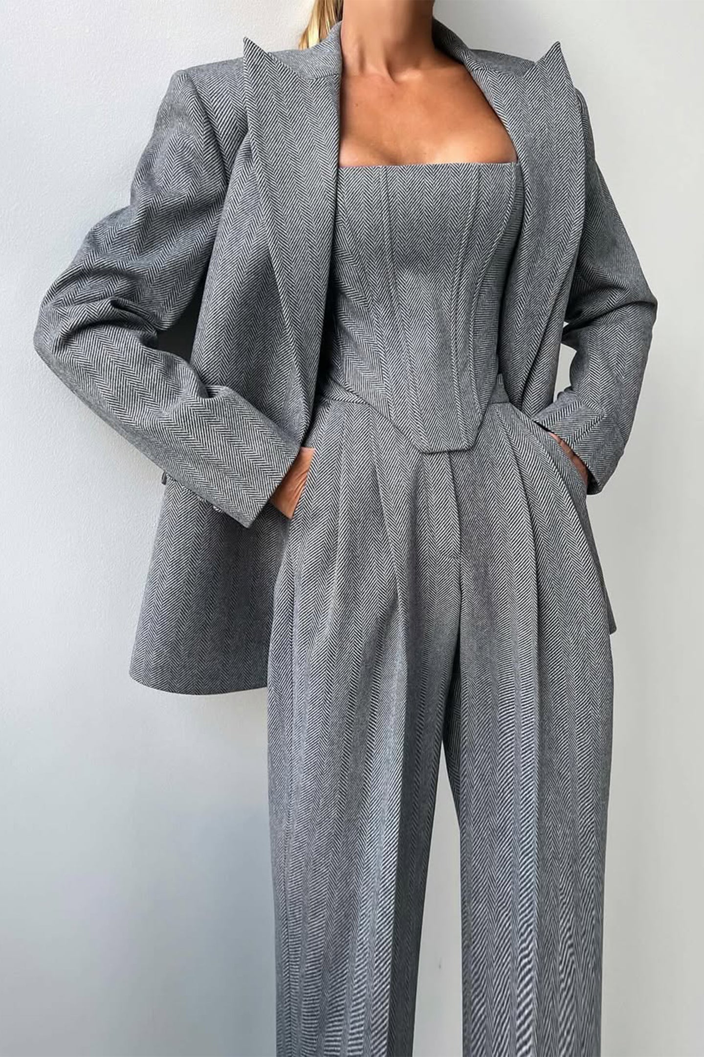 Dolce™ | Dreiteiliges Set mit doppelreihigem Blazer