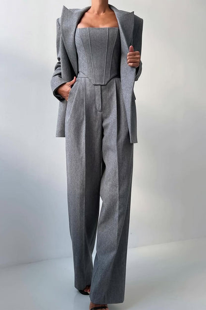 Dolce™ | Dreiteiliges Set mit doppelreihigem Blazer