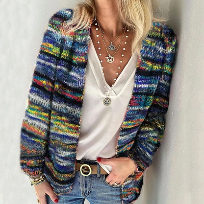 Elsie | Gestreifte Strickjacke