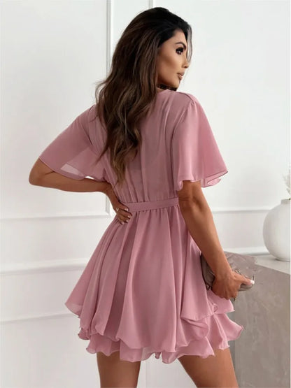 Rhea™ | Wickelkleid mit Rüschen