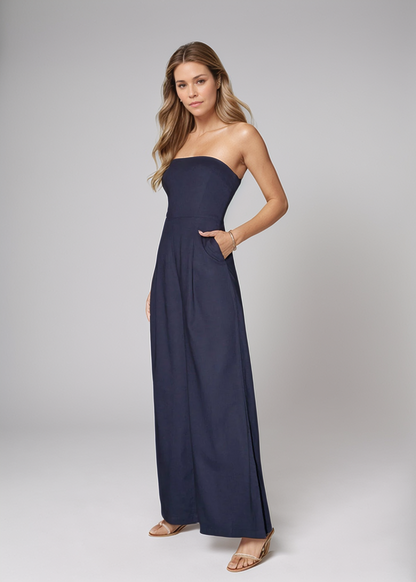 Chloe™ | Trägerloser Jumpsuit mit weitem Bein
