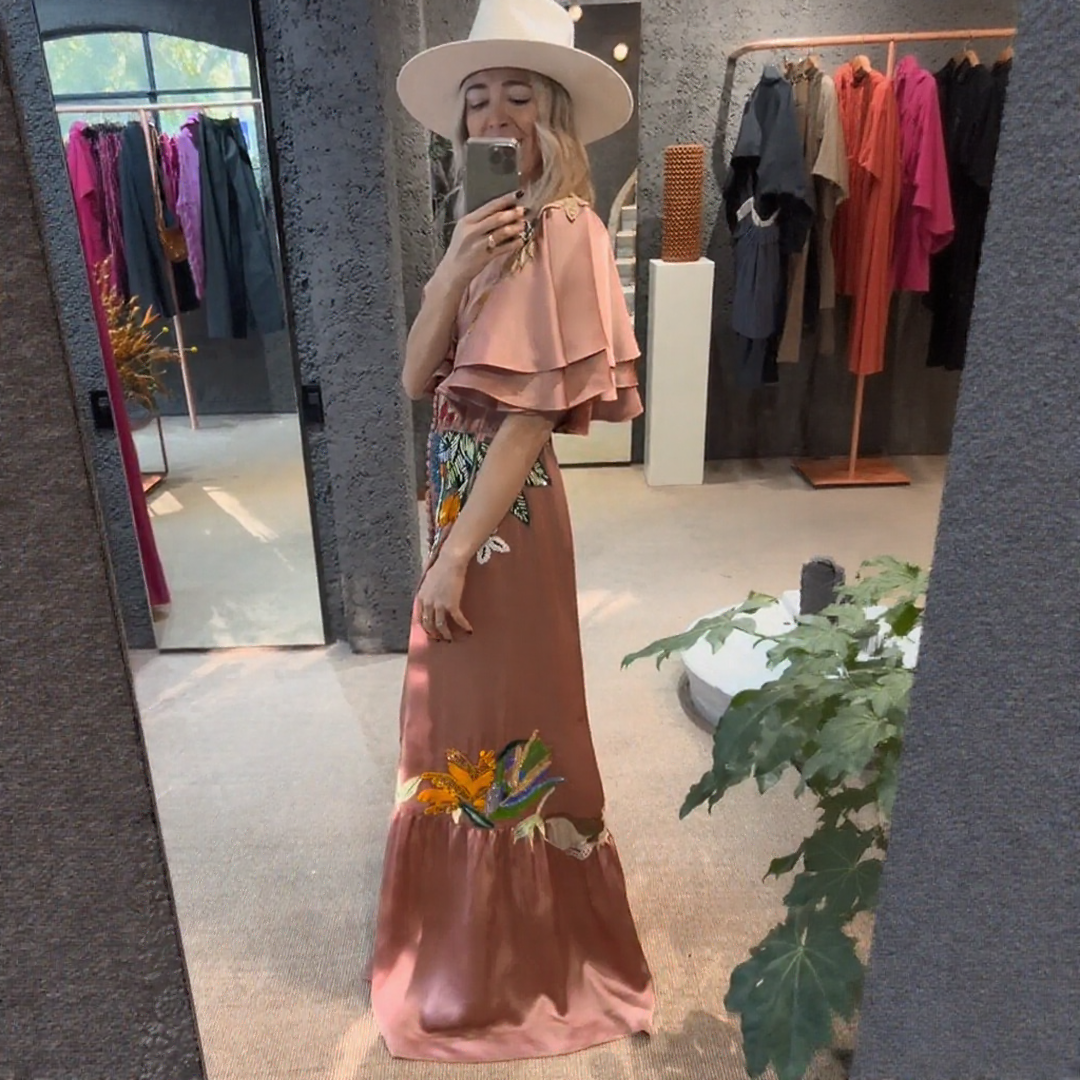 Zoe™ | Besticktes Boho-Maxikleid