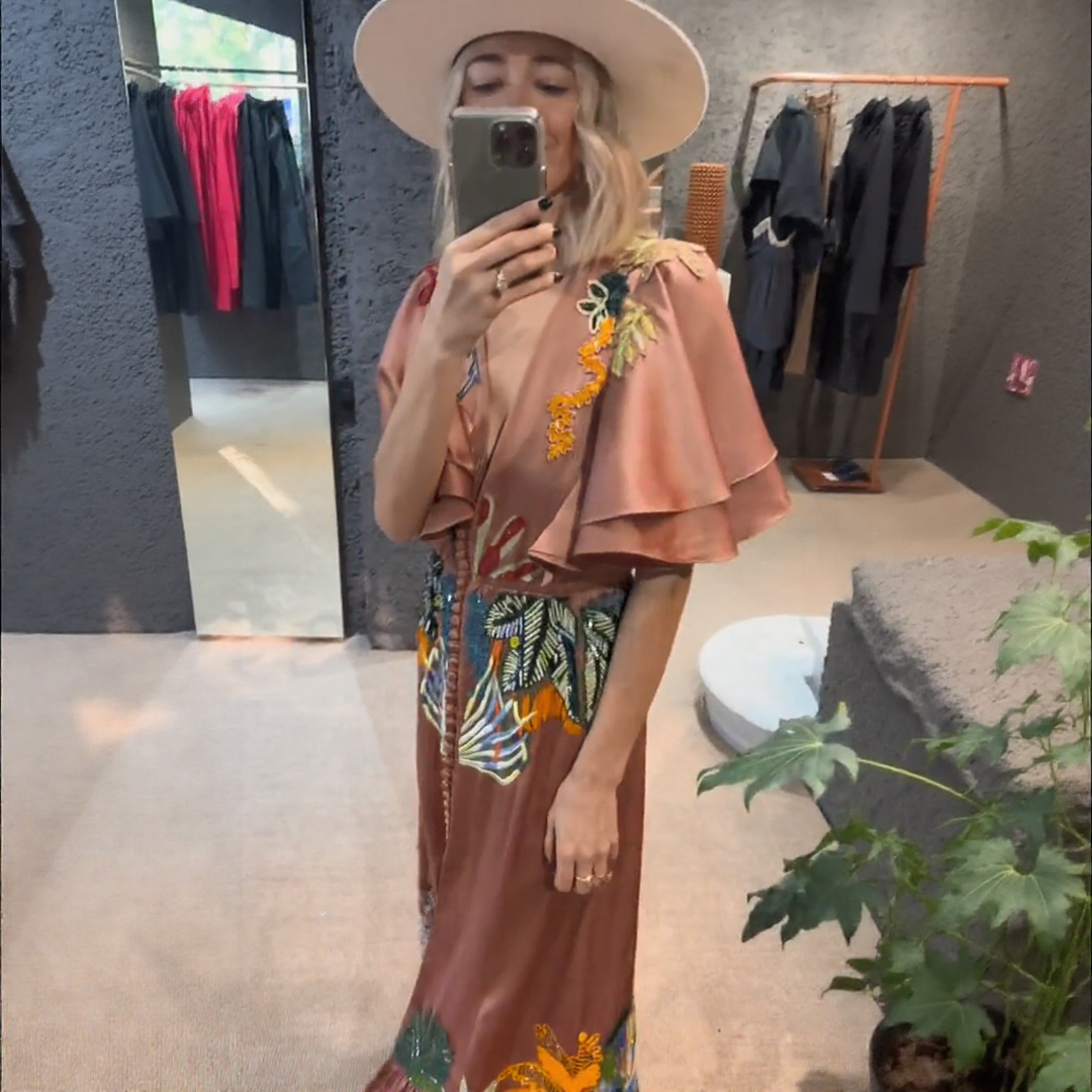 Zoe™ | Besticktes Boho-Maxikleid