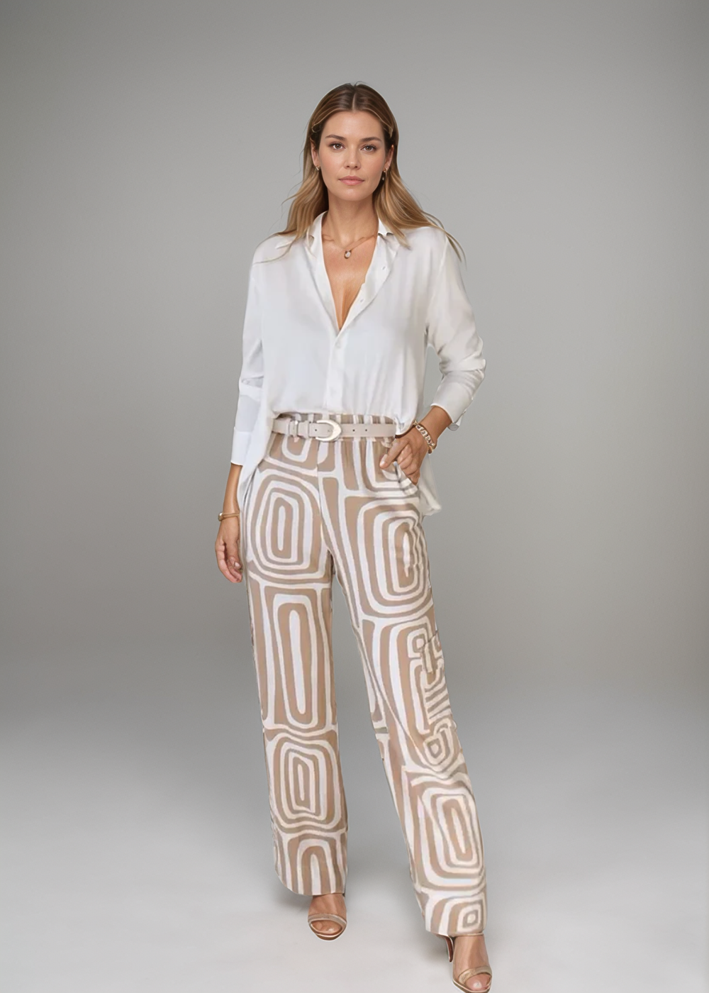 Gabriele™ | Retro-Chic Set mit Weitbein-Hose