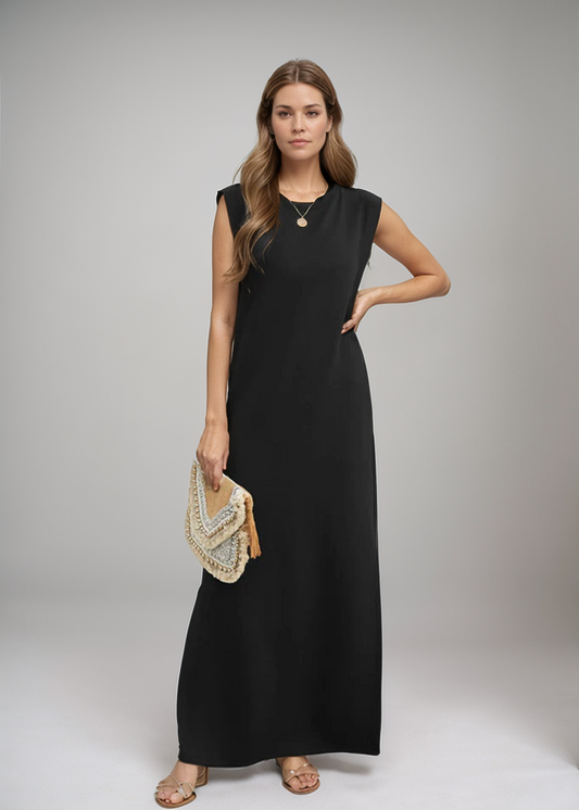 Emma™ | Ärmelloses Maxikleid im Minimalstil