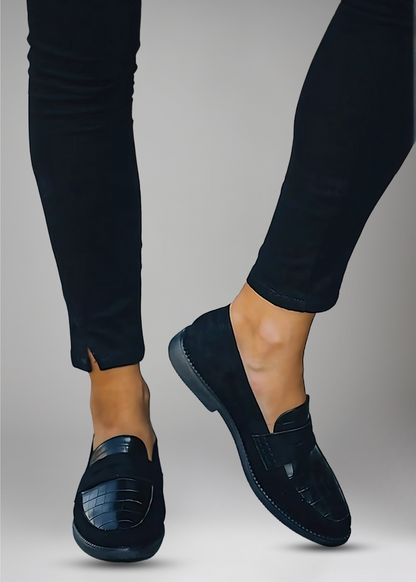 Liny™ | Klassische Loafer mit Krokodildetail