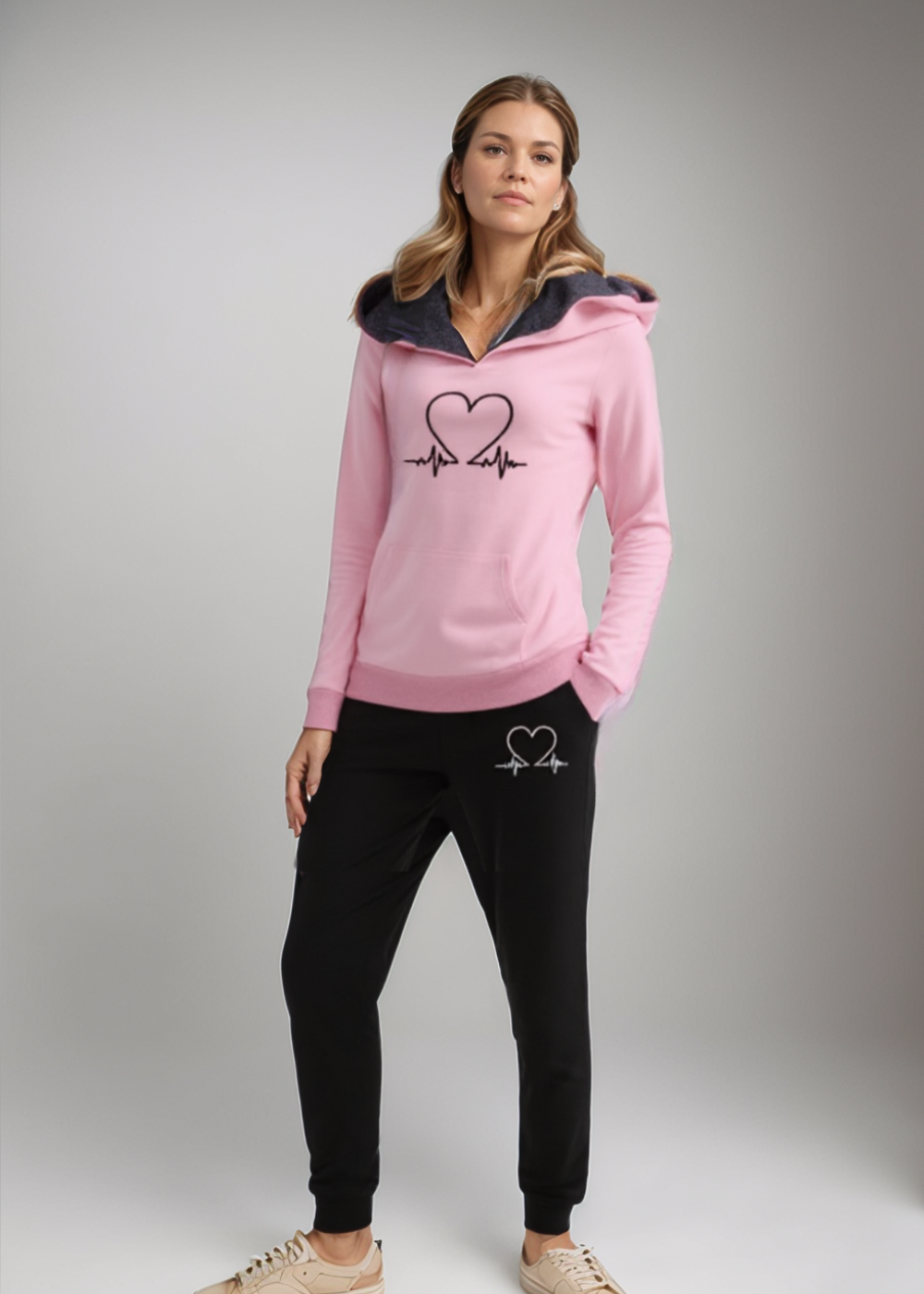 Liebes™ | Herzschlag Hoodie & Jogger-Set