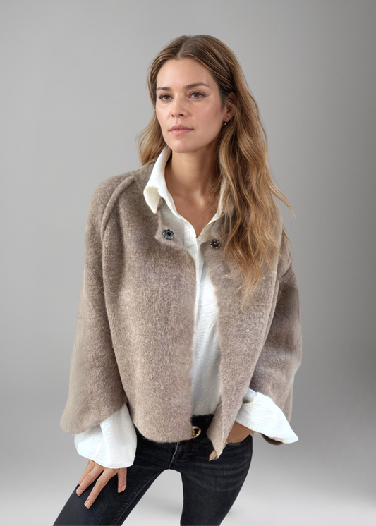 Celeste™ | Rundhals Wollmantel