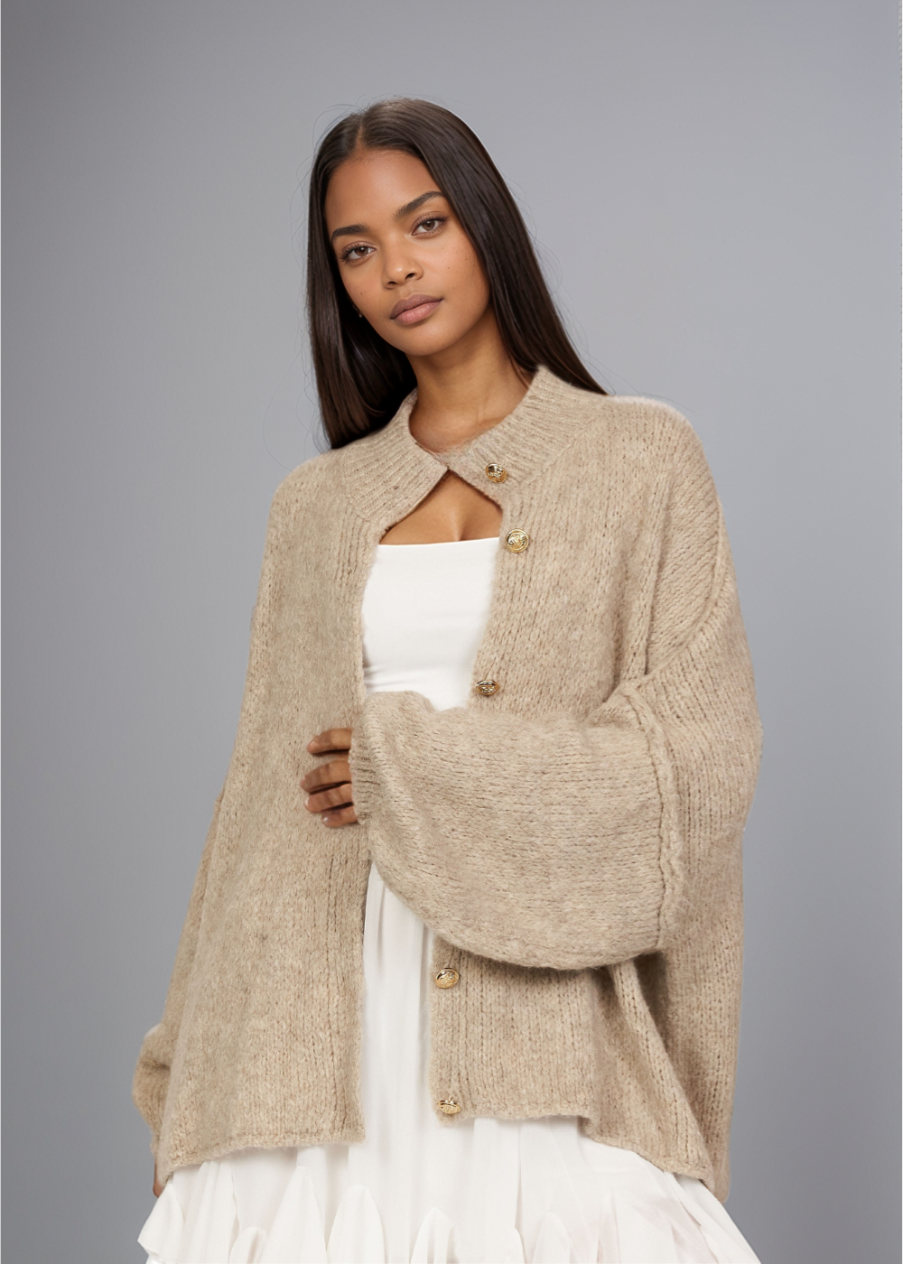 Jewelina | Gestrickte Strickjacke