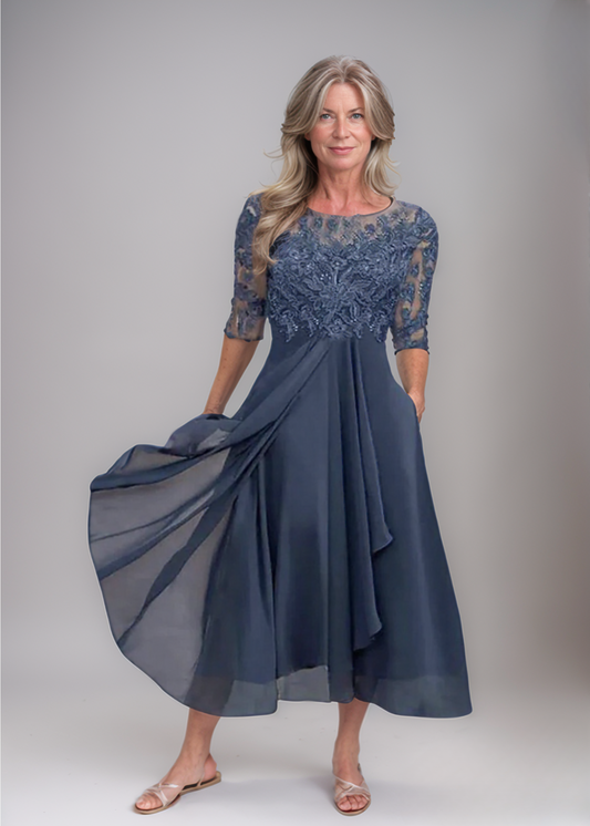 Leni™ | Elegantes Chiffonkleid