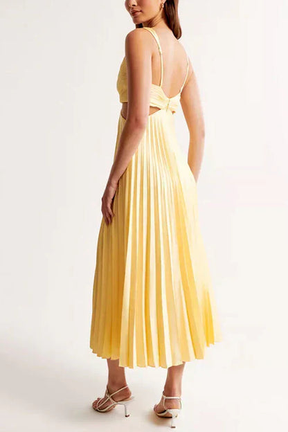 Patrice™ | Midikleid mit Falten und Cut-Outs