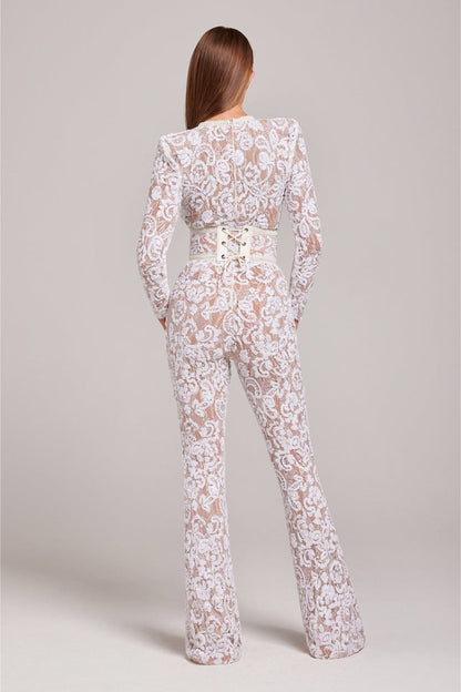 Theresia™ | Jumpsuit aus Spitze mit Korsett
