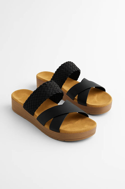 Naya™ | Geflochtene Sandalen mit Kreuzriemen