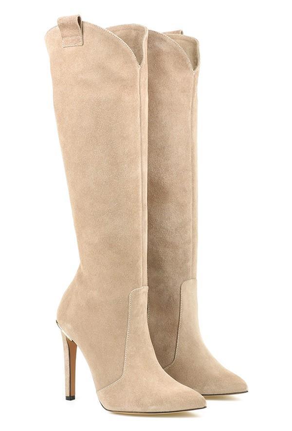 Elysse | Stiefel mit hohem Absatz und seitlichen Reißverschlüssen