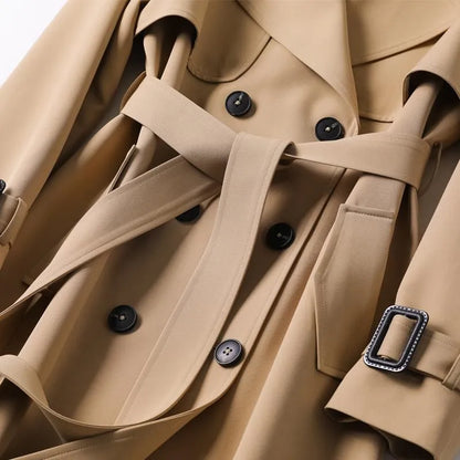 Mandy™ | Klassischer Trenchcoat mit Gürtel