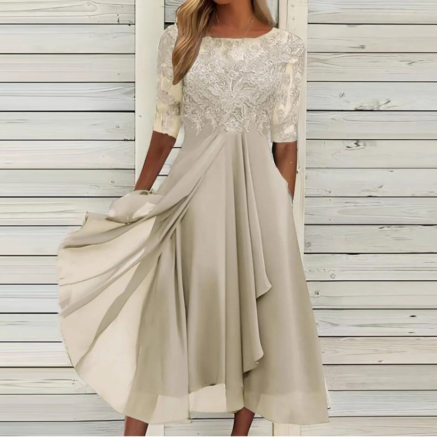 Leni™ | Elegantes Chiffonkleid