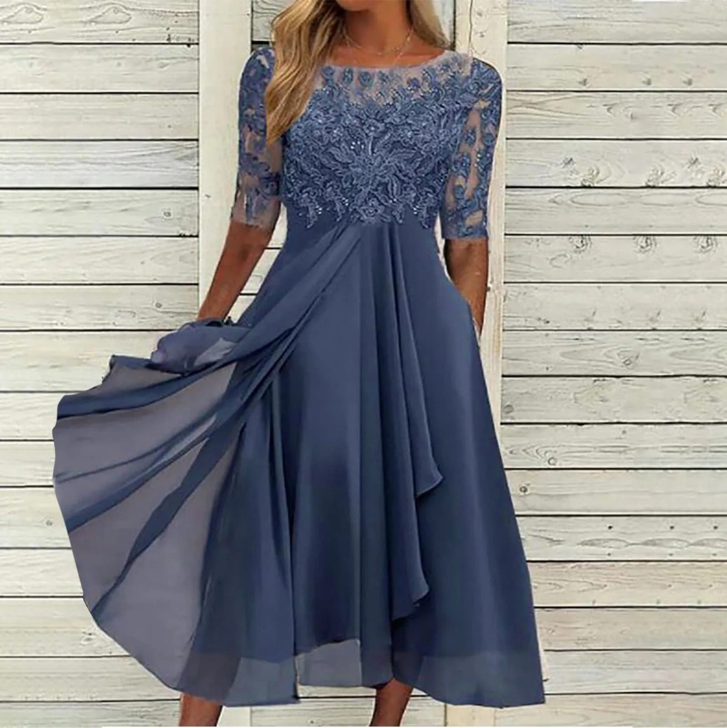 Leni™ | Elegantes Chiffonkleid