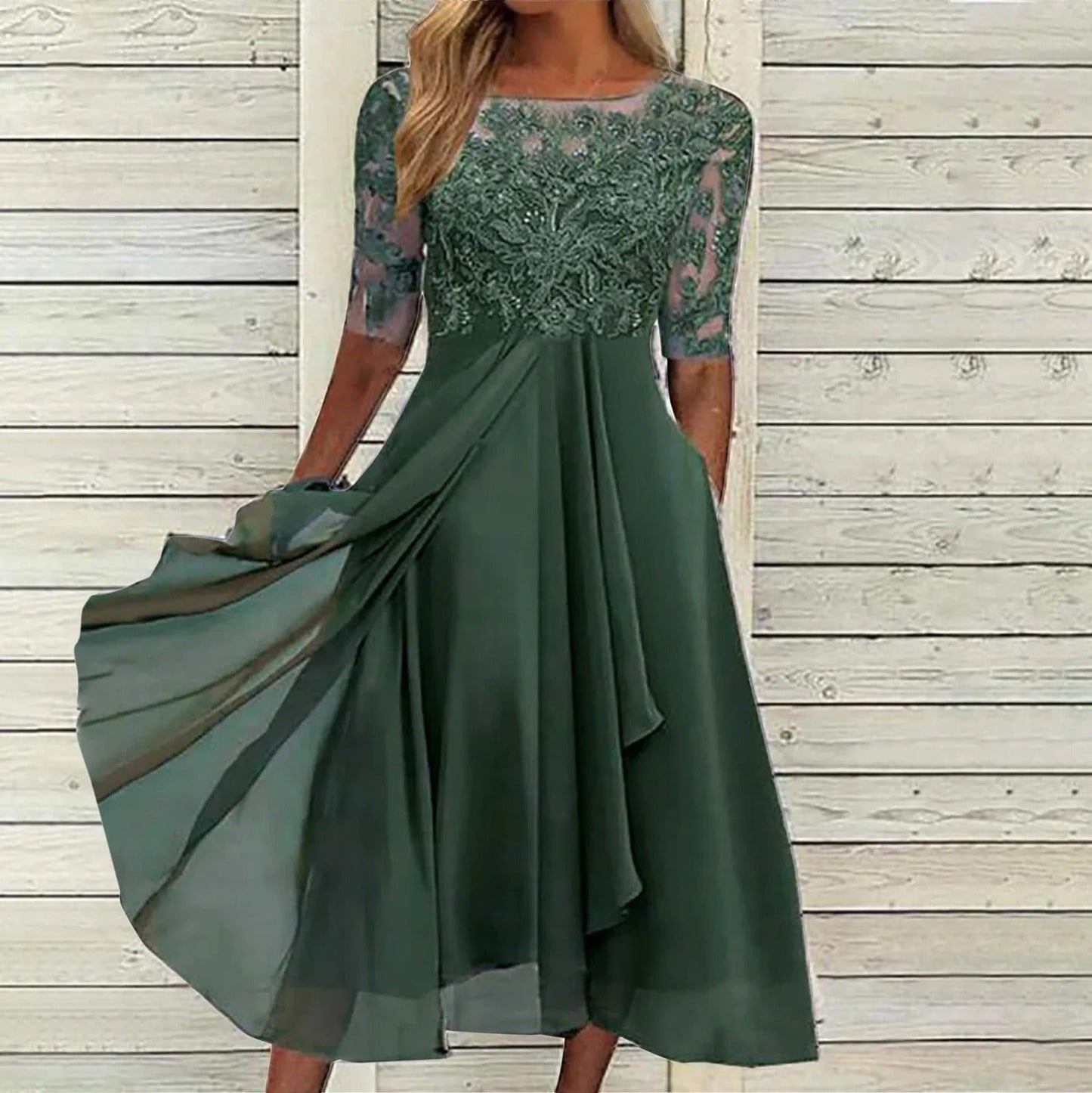 Leni™ | Elegantes Chiffonkleid